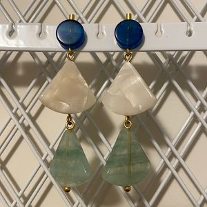 Madewell Resin Triangle Drop Earrings